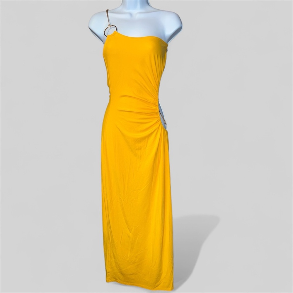 WeWoreWhat One-Shoulder Cutout Maxi Dress in Yellow - Picture 7 of 13